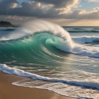 waves transparent