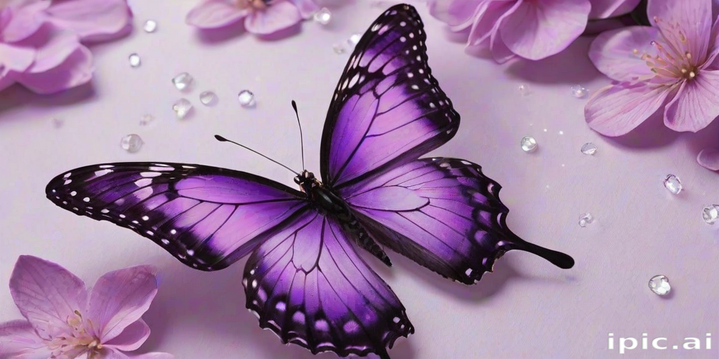 aesthetic purple butterfly