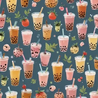bubble tea wallpaper