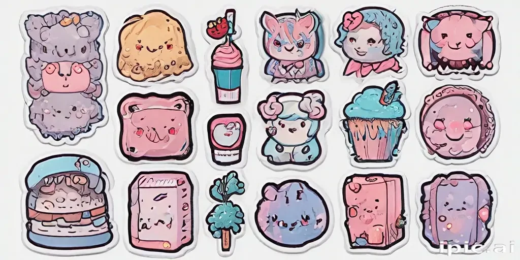 stickers png aesthetic