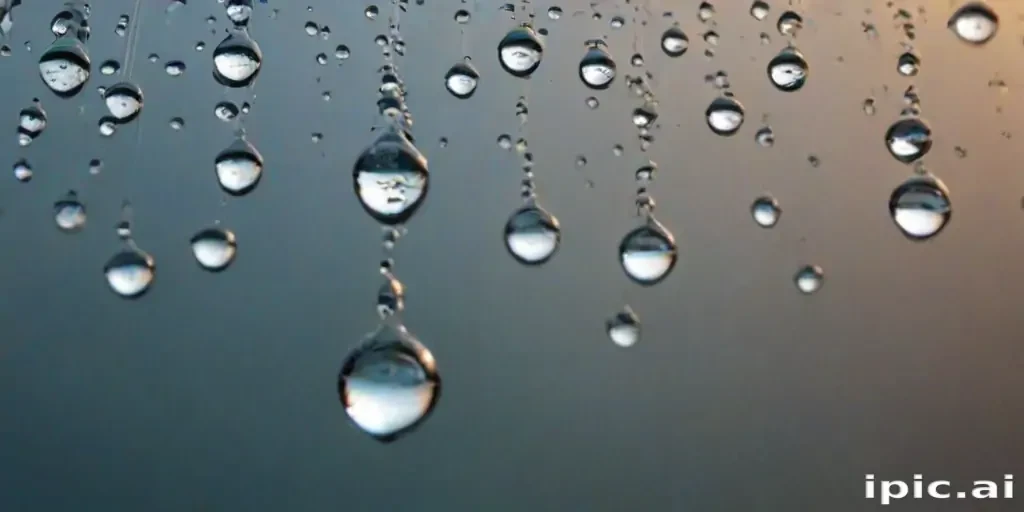 water droplets transparent