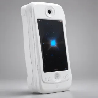 icon phone white
