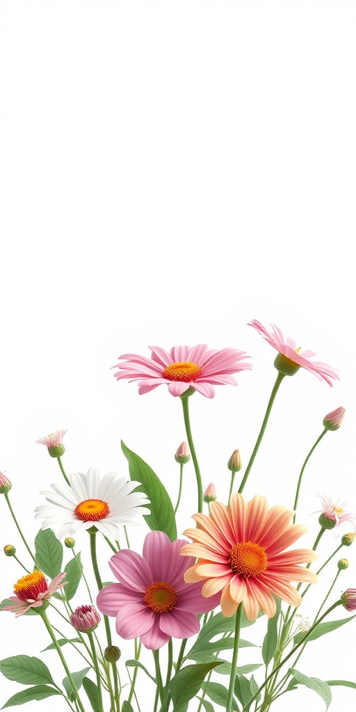 flowers with no background