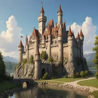 cartoon of castle
