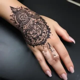cute hand tattoos for black females