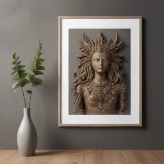 mockup wall art