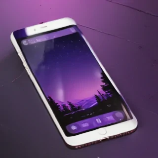 aesthetic wallpapers iphone purple