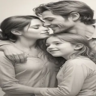 drawings of family