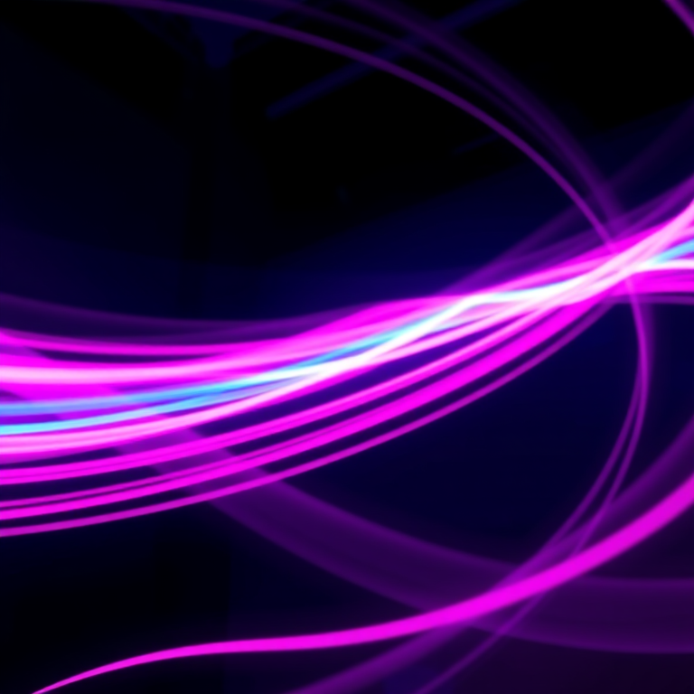 a vibrant abstract background with dynamic pink and blue light trails swirling in a dark environment, high resolution, aperture f/2.8, ISO 100, shutter speed 1/200 sec, 24mm lens, shot from a low angle using a DSLR camera for enhanced detail and color contrast