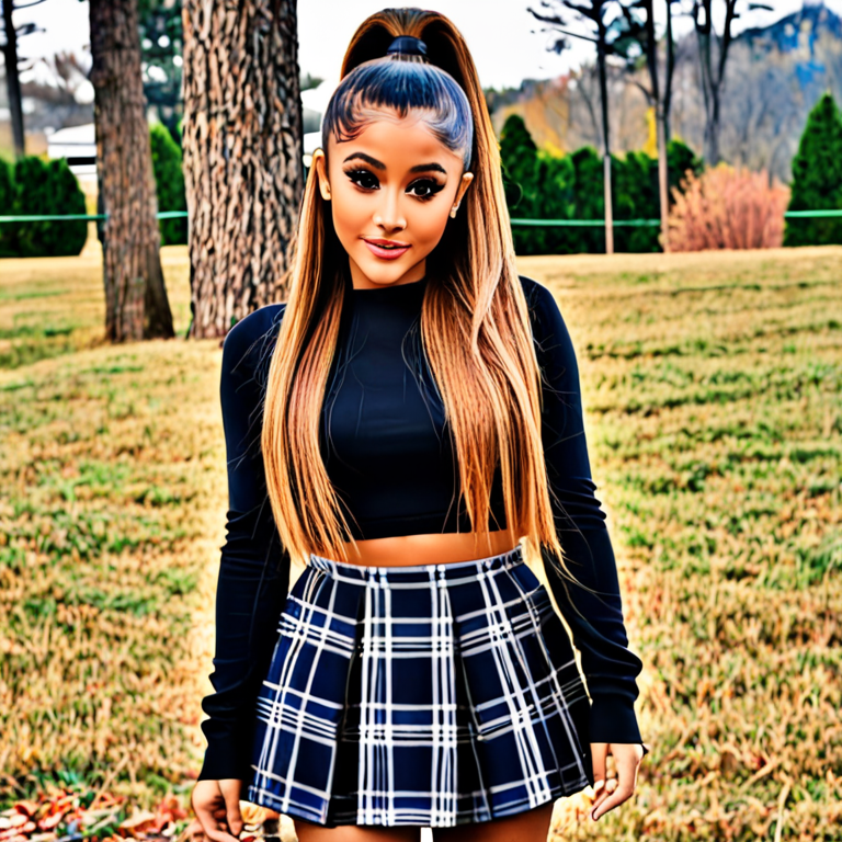 Ariana grande clearance plaid skirt