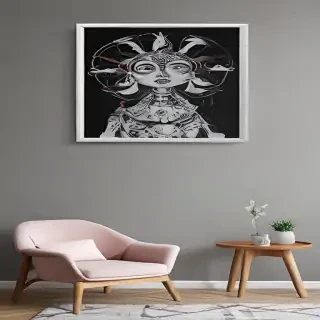 mockup wall art