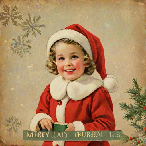 vintage merry christmas