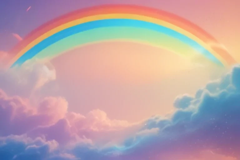 cute rainbow background