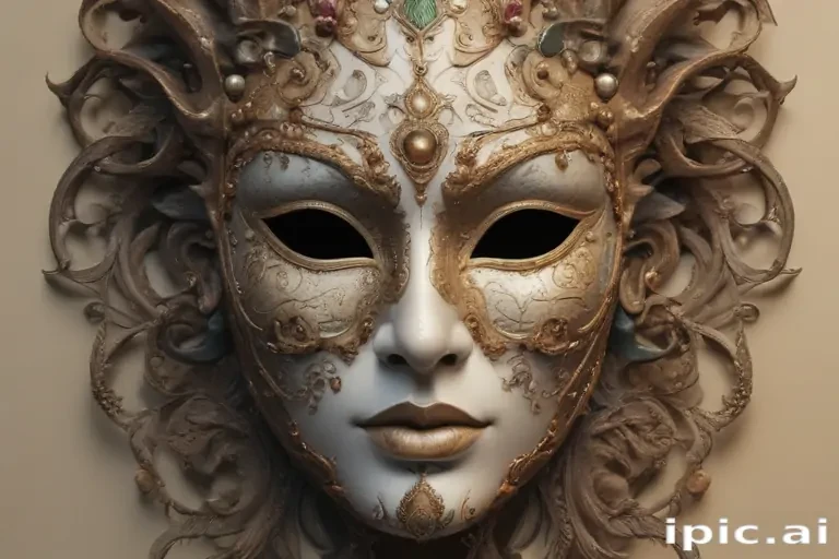 drawing of a mask