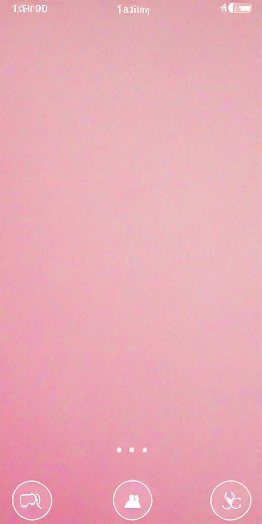 pink home screen