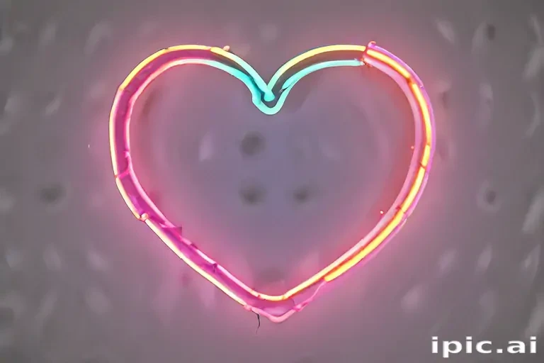 neon heart png