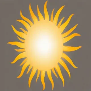 sun clipart transparent background