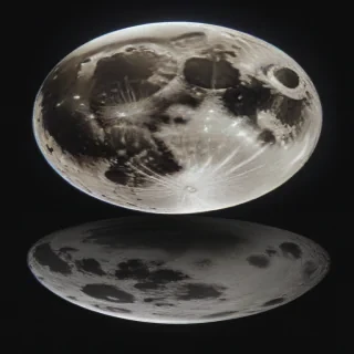 vintage moon art