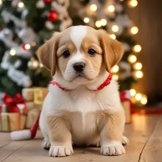christmas puppy backgrounds