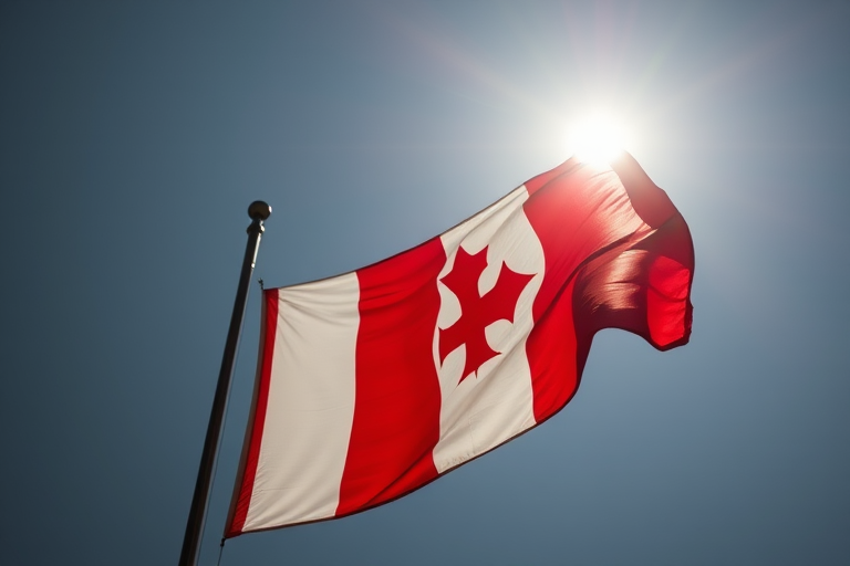 red and white flag