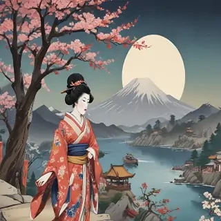 ukiyo e wallpaper