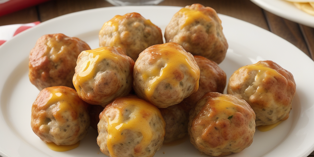 sausage balls made with pancake mix
