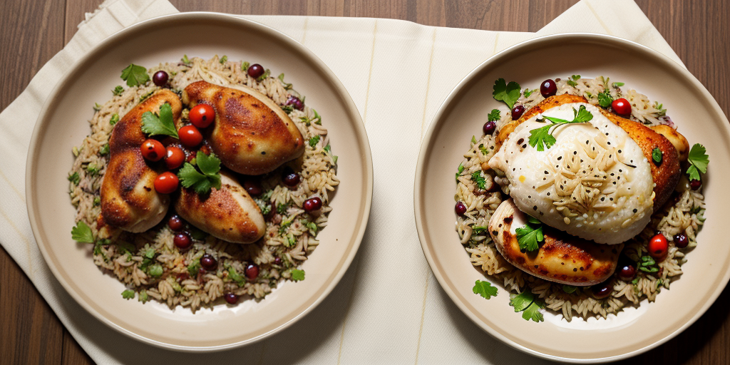arroz con habichuelas y pollo