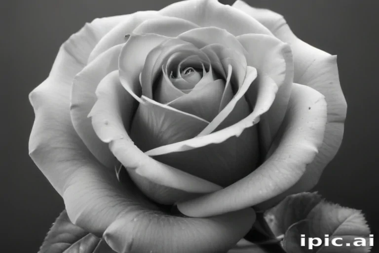 rose clip art black and white