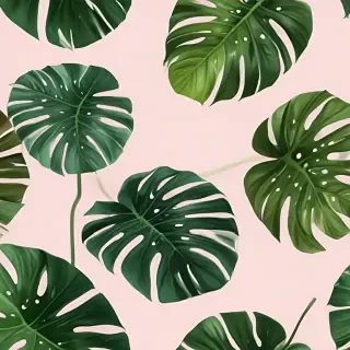aesthetic monstera wallpaper