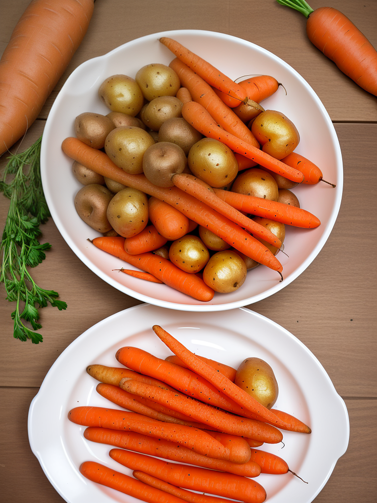 air fry potatoes and carrots