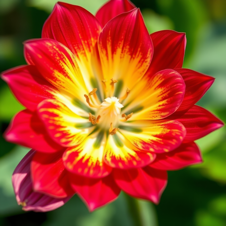 Create a high-resolution watercolor illustration of a close-up flower, capturing vibrant colors and intricate details, using a Canon EOS 5D Mark IV with an 85mm f/1.4 lens, aperture f/2.8, shutter speed 1/125s, and ISO 100, in soft natural lighting.