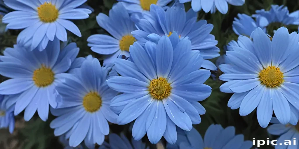 blue flowers aesthetic