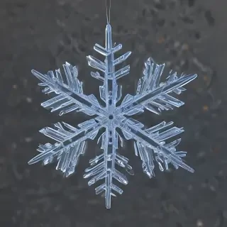 transparent snowflake