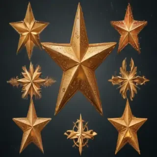 christmas star clipart free