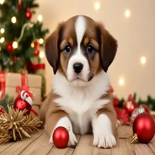 christmas puppy backgrounds