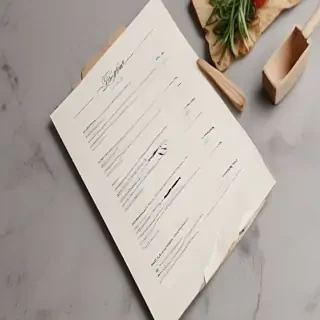 restaurant menu mockup