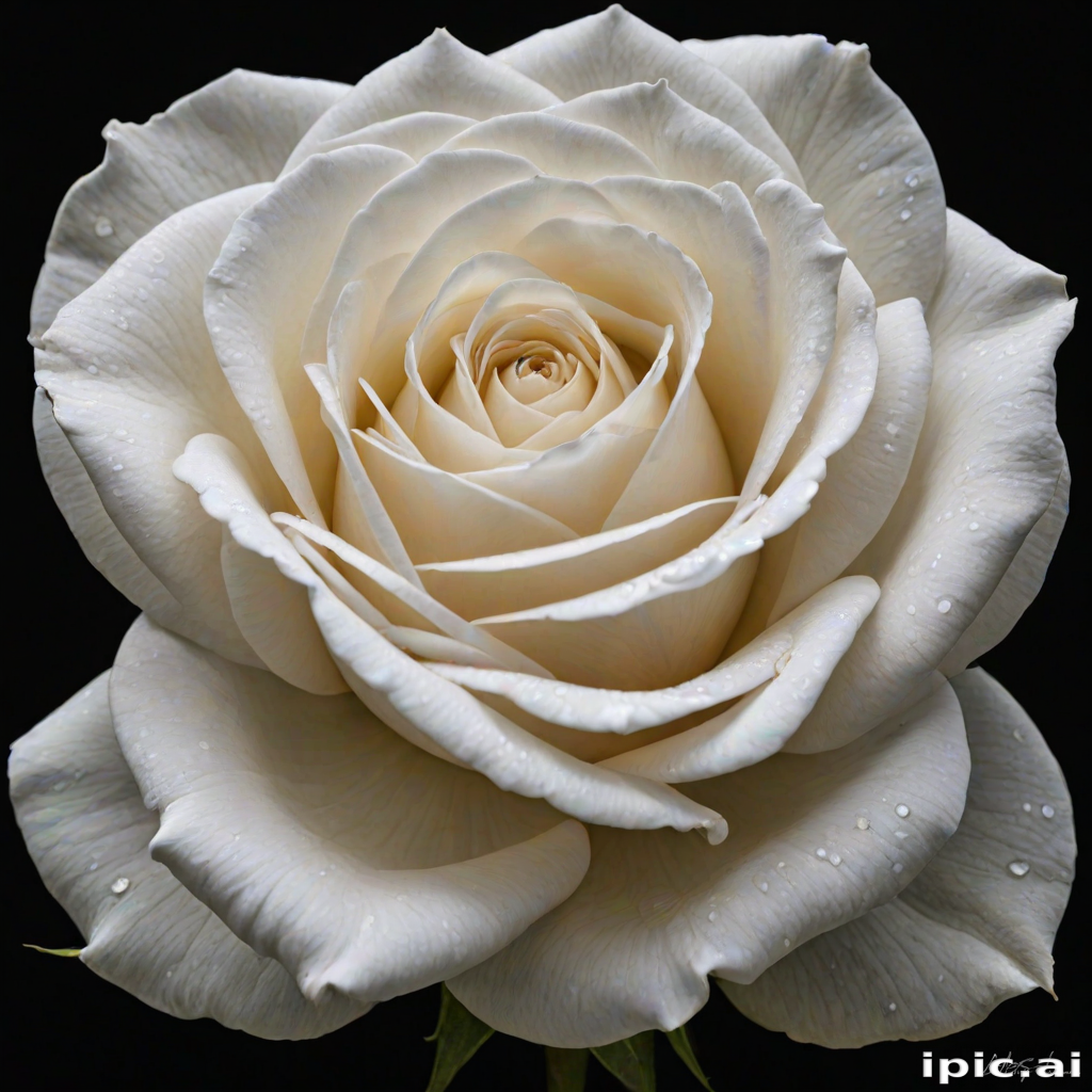 white rose on black