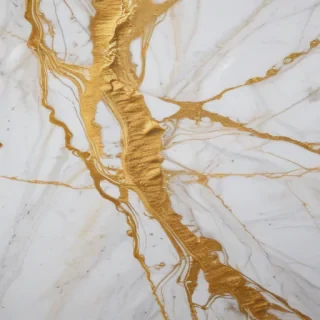 white and gold marble