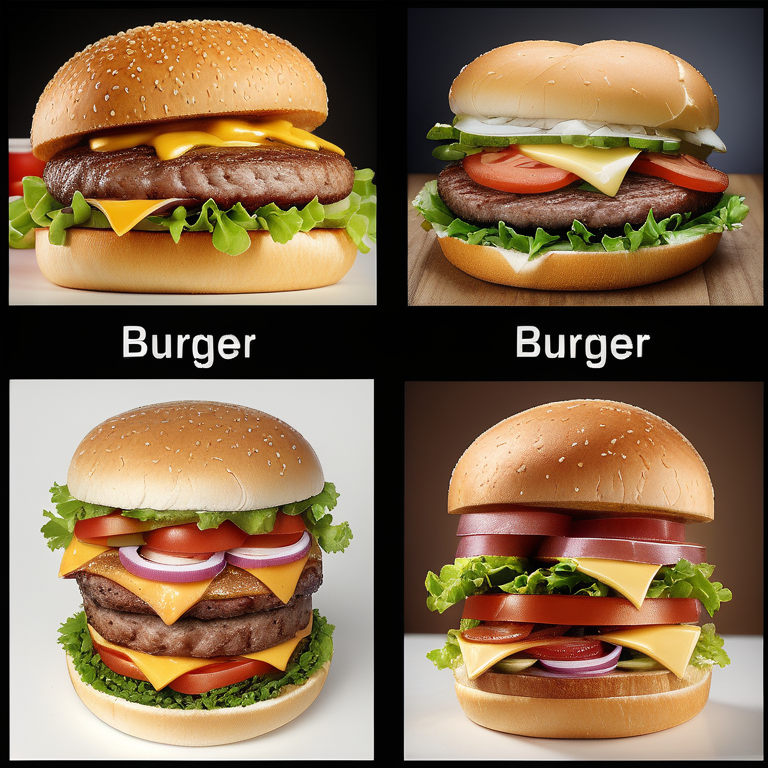 difference between burger and sandwich