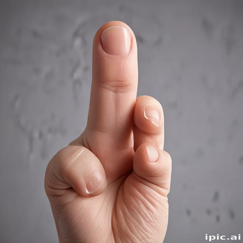 middle finger transparent