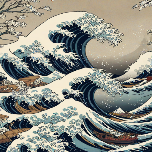 great wave wallpaper