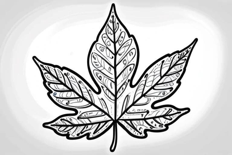 leaf doodle