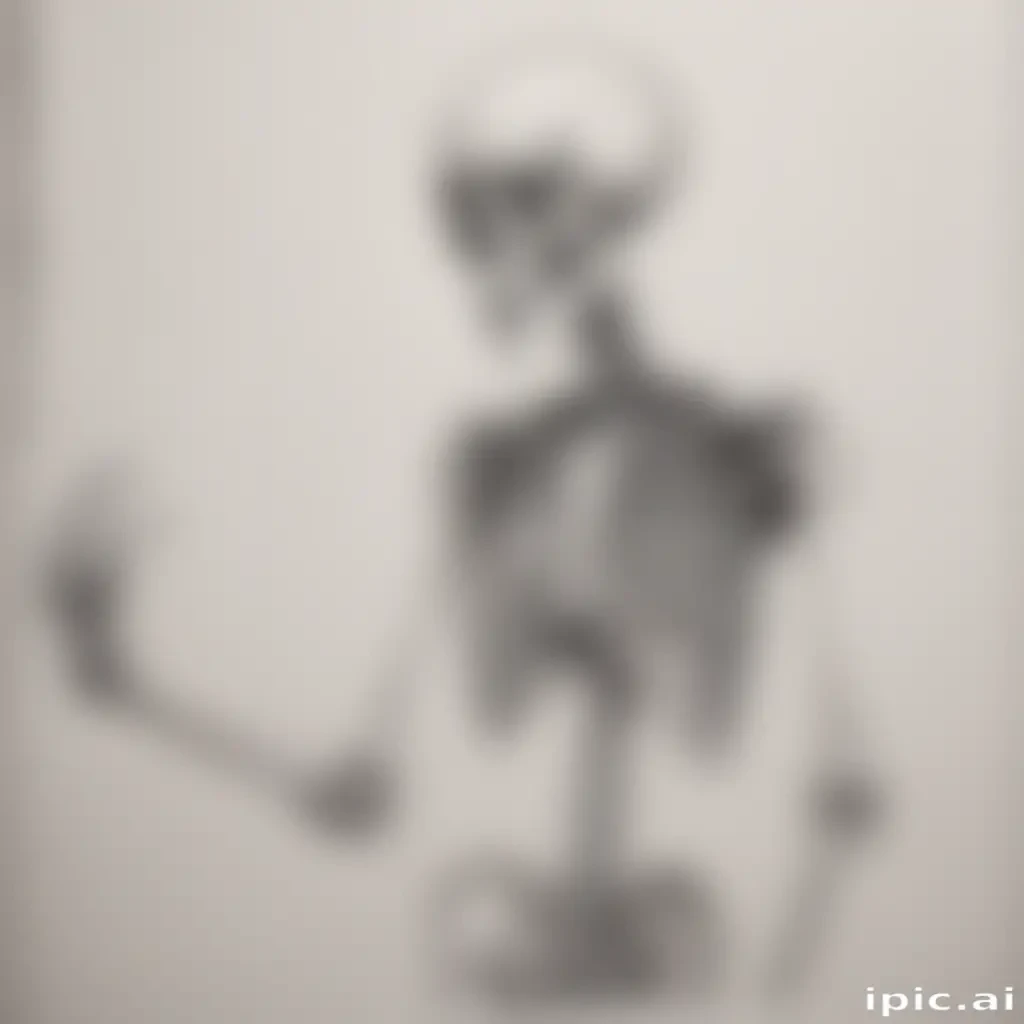 creative skeleton drawing art