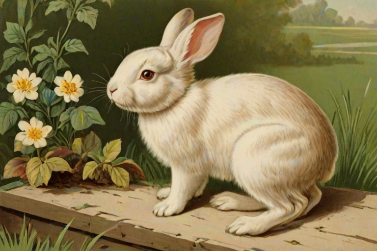 vintage rabbit images