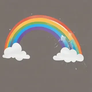 transparent background rainbow clipart