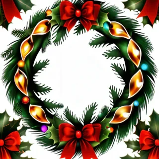 christmas wreath transparent