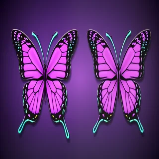 neon purple butterfly aesthetic