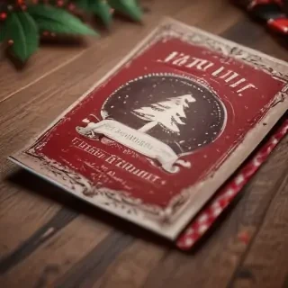 christmas card template psd