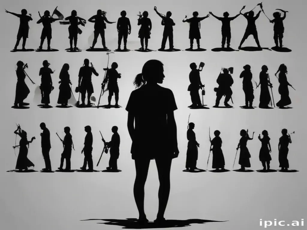 silhouette people png