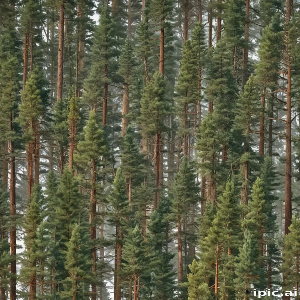 pine trees transparent background